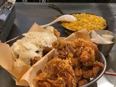 炸鸡一半一半-富乐满韩国正宗炸鸡韩国料理(虹泉路店)