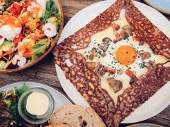 鸡蛋蘑菇熏肉荞麦可丽饼-RAC BAR(安福路店)