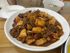 雁来蕈炖豆腐-马姐菜饭馆