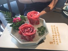 玫瑰雪花牛舌-捞王锅物料理(上海世茂广场店)