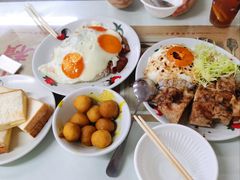 生炸鸡腿蛋饭-食运茶餐厅(文化宫店)