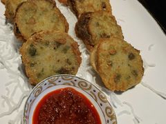 香炸荠菜莲藕夹-曾宴·楚菜(湖北省博物馆店)