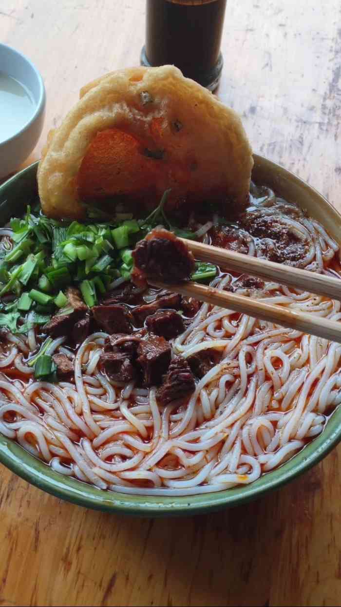 老南充米粉的味道,有点咸,实惠.
