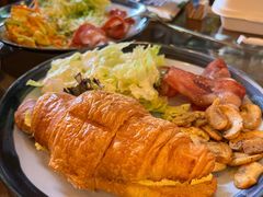 培根芝士蛋牛角全餐-西关84·History·Art·Cafe