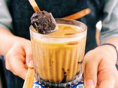 芝麻拿铁-Oasis coffee燕谷咖啡(公信店)