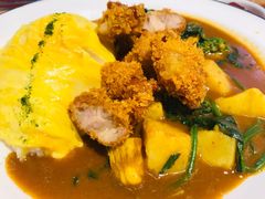 炸鸡块咖喱蛋包饭套餐-池奈·日式咖喱蛋包饭(赛高店)