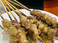 羊肉串-北京龙庆四季香农家饭庄·灶台鱼·碳烤虹鳟鱼(龙庆峡店)