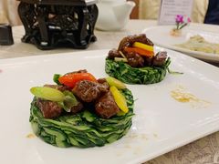 脆瓜炒雪花牛肉粒-香云轩·顺德菜(香云纱园林酒店店)