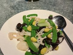 金钩花甲炒四季豆-天瑞轩·粤菜餐厅
