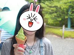 抹茶冰淇淋-豆政(金閣寺境内売店)