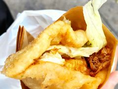 -小红车炸蛋葱油饼