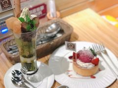 宇治抹茶芭菲配厥饼-Ufufu cafe(天神巷店)