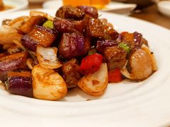 烧汁杭茄牛肉粒-新旺茶餐厅(鑫耀·光环live店)