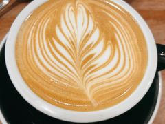 Latte-black rainbow coffee