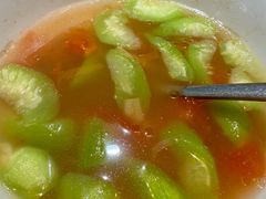 笋干丝瓜番茄汤-虎哥私房菜(馒头山店)