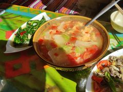 番茄鸡蛋汤-四姑娘山阿巴郎·藏式花园餐厅