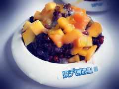 鲜芒果红豆炼乳刨冰-梁子刨冰王&梁小糖(王顶堤店)
