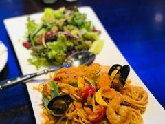 咸蛋黄芝士狠浓海鲜意大利面-bluefrog蓝蛙(皇庭广场店)