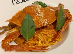 螃蟹直身通心意面时价-BONAZZA 意大利餐厅