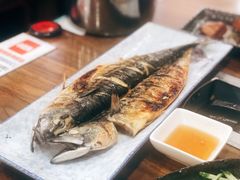 烤青花鱼-真情鲍鱼海鲜汤