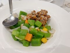 甜脆核桃炒青笋-万龙洲海鲜(阜外店)