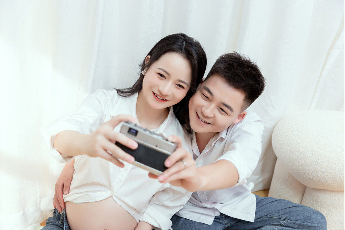 拍孕妇照和老公一起是什么感觉,幸福是如此简单
