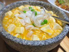 石锅手拆蟹黄豆腐-宴南庭·闽味私房菜