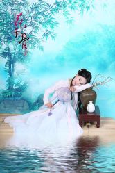 -后宫·古装汉服京剧儿童亲子全家福摄影