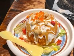 炸温泉蛋土豆泥-小川洋风·寿司食堂(江汉路店)