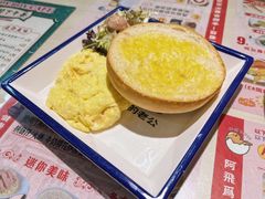 牛奶炒滑蛋配猪仔包-阿飛冰室(下沙店)