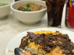 滑蛋牛肉虾仁饭-有章牛杂(石厦店)