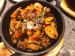 意大利黑醋鲜虾炒鹿茸菇-港丽餐厅(龙之梦长宁店)