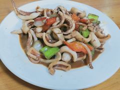 鱿鱼炒尖椒-阿军排档·烧烤