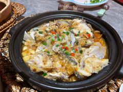 蒜香焗鱼头（有机鳙鱼）-廖川菜(八佰伴店)