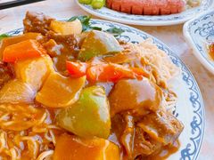 咖喱牛腩捞丁（半熟蛋）-渔记茶餐厅(渔村店)