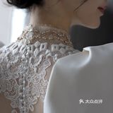 🤍🤍安利一万遍的缎面婚纱