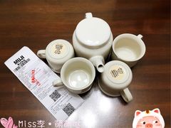 米白色瓷茶杯、茶壶-MUJI无印良品(万达太原街店)