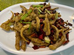 干煸鱿鱼须-大眼锅贴饺子(河西店)