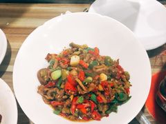 白椒炒鸡杂-建辉湖南土菜馆(南大街店)