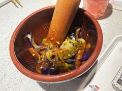 皮蛋青椒擂茄子-鱼酷活鱼烤鱼(北美店)
