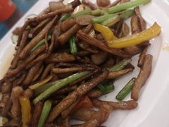 茶树菇炒猪颈肉-新金盛·海鲜酒楼(盐田店)