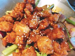 蒜香蜜汁排骨-绿茶餐厅(成都大悦城店)