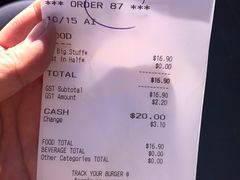 账单-Fergburger(皇后镇店)