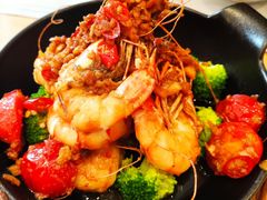 黄油蒜香油浸黑虎虾-火山屋台(新街口店)