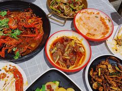 爆炒麻辣鸡血-华仔龙虾(永乐路总店)