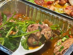 锡纸香辣猪脑-丹东特色烤肉(学府路一部店)