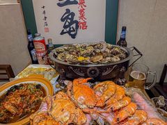 -东来菜馆•手抓海鲜家常菜•海鲜锅贴(鸽子窝店)