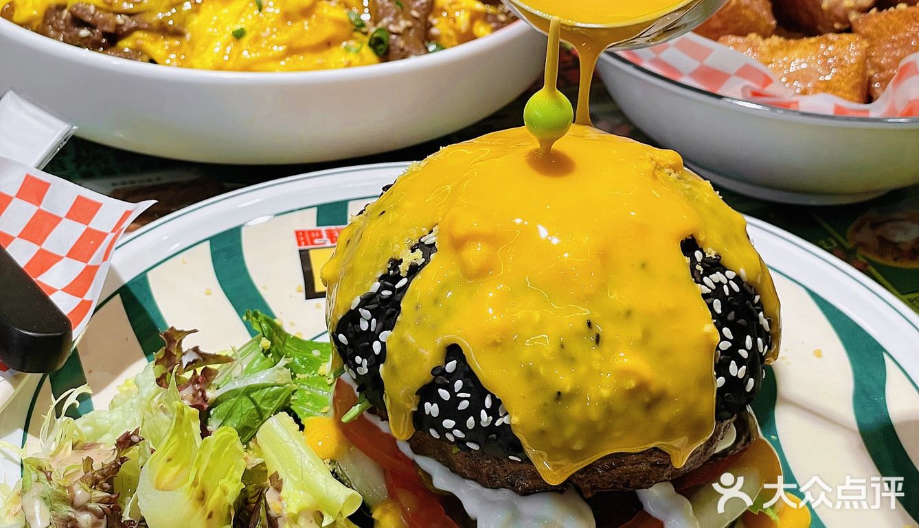 挖到宝‼️广州这家芝士瀑布牛肉汉堡巨好吃‼️