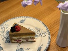 桂花酒酿树莓红茶奶油蛋糕-竹子咖啡bamboo coffee