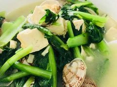 白菜青蛤豆腐汤-四海鲜渔家菜(黄金海岸店)